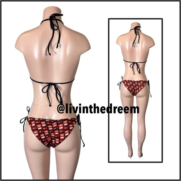 Taco Bell Fire 🔥 Hot Sauce Bikini SZ L $99 - Picture 6 of 12